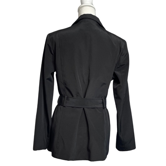 Marc New York Black Trench Coat with Belt - Picture 2 of 10